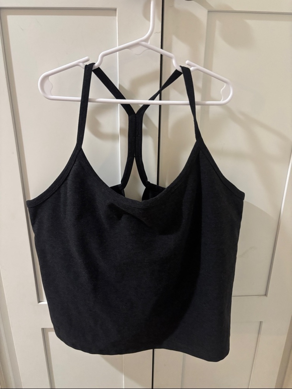 Spacedye Slim Racerback Cropped Tank Top - Picture 3 of 6